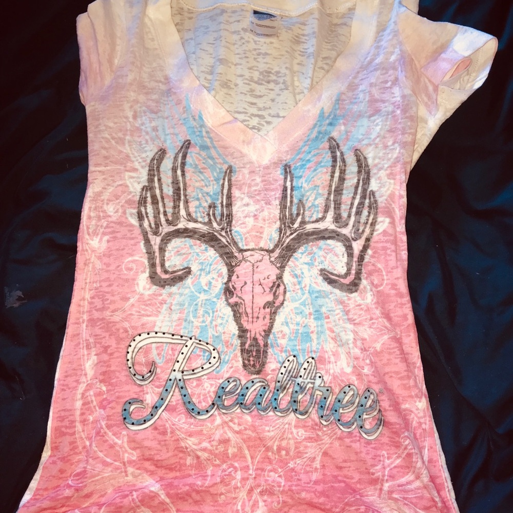 Super cute Real tree T-shirt ! Sz Med !